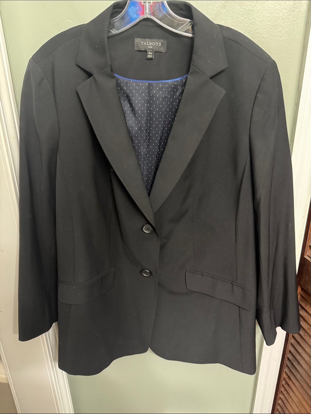 Talbots Black Two-Button Women's Blazer